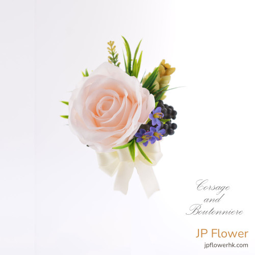 襟花之選：JP花店牡丹襟花讓您的司儀成為焦點