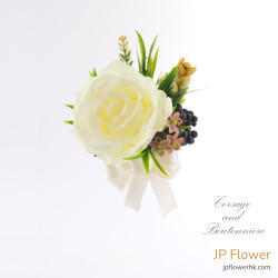 學生會專屬襟花：在JP花店選擇小玫瑰的完美設計-AC665