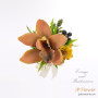 Decadent Cocoa: Cymbidium & Mini Lily Corsage (Banquet/Graduation) Decadent Cocoa: Cymbidium & Mini Lily Corsage (Banquet/Graduation)