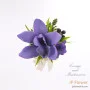 Huilan & Little Lily Purple Boutonniere