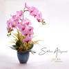 3-Stem Silk Orchid Table Arrangement - Light Pink Corporate Gift