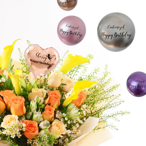 金屬鉻色乳膠氣球(5吋)