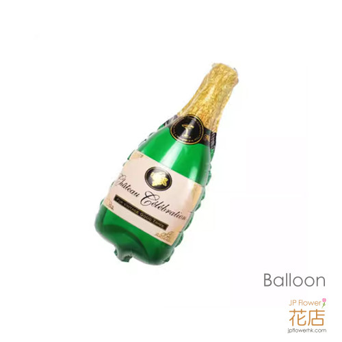 迷你綠色酒瓶鋁箔氣球 — 花束與派對裝飾