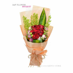 如何選擇情人節花束？JP花店的18枝紅玫瑰花束是完美之選-BO293