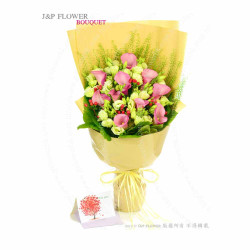 母親頒獎典禮的完美花束：10枝荷蘭馬蹄蘭，JP花店獨家推薦-BO347