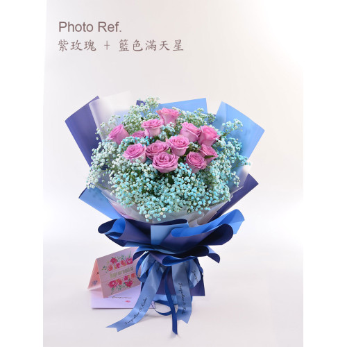 Bouquet-Florist simple style bouquet of 12 roses-BO394-JP Flower Shop Bouquet-Florist simple style bouquet of 12 roses-BO394-JP Flower Shop