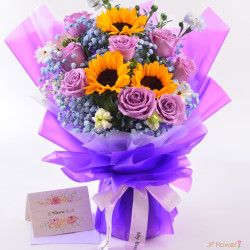 Sunflower Rose Bouquet-BO402