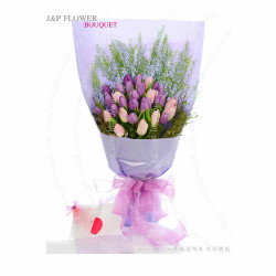 訂購鬱金香花束,為畢業典禮增添一抹亮麗色彩 - JP花店 為畢業禮物選擇鬱金香花束,體現JP花店的品質承諾
