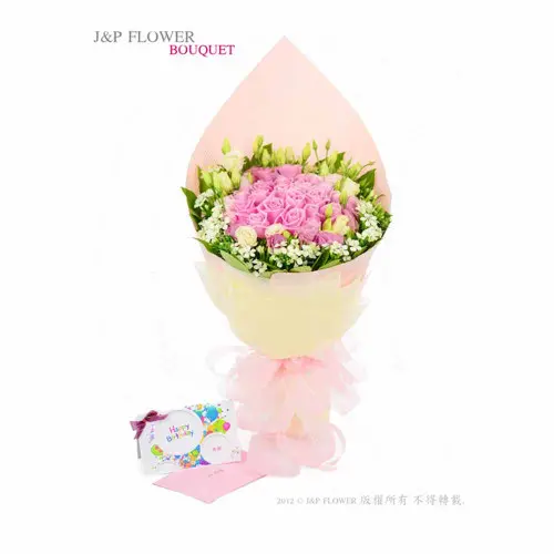 在母親節送上瑪利亞玫瑰與桔梗的美麗祝福 | 網上花店訂花