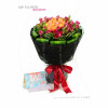 18-Stem Tulip + Mini Rose Bouquet - "Eighteen Talents" of Love