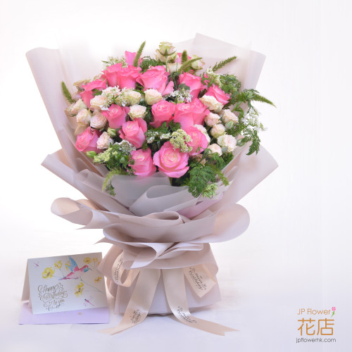 為您的上司選擇升職花束:送花推薦玫瑰和桔梗的組合 升職祝賀的花束推薦:上司的玫瑰與桔梗訂花指南