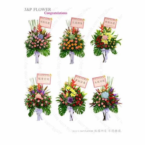 花籃,開張花籃-花籃-開張花籃:7款鮮花款(4個起訂)CN226-JP花店