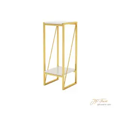 不銹鋼鍍金大理石面花檯-FT108