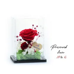 保鮮花連自定小木牌-PS104