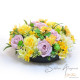 Table flowers-Joyful yellow series round table flower arrangements-bringing you vitality and joy-SF249-JP Flower Shop