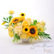 Stunning sunflower and rose silk flower artificial flower table flowers, perfect to decorate your flower shop-SF268