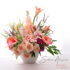 Unique orange-yellow table flower arrangements add gorgeous style to your space-SF278-JP Flower Shop