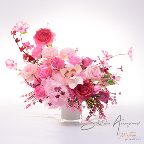 Unique pink and red table flower arrangements add gorgeous style to your space - SF579
