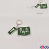 Personalized Taipei road sign keychain